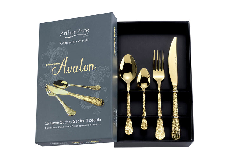 Champagne Avalon 16 Piece Box Set