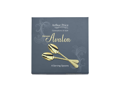 Champagne Avalon Set of 4 Serving Spoons