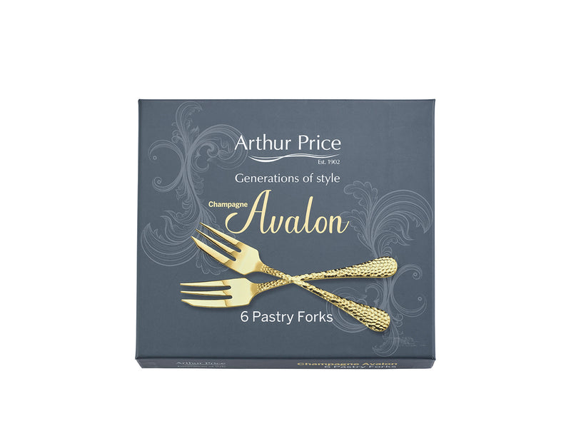 Champagne Avalon Box of 6 Pastry Forks