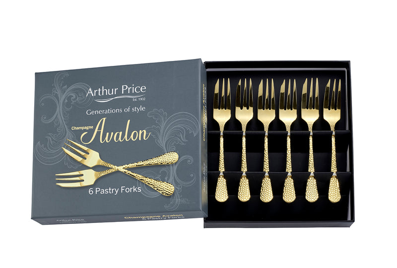 Champagne Avalon Box of 6 Pastry Forks