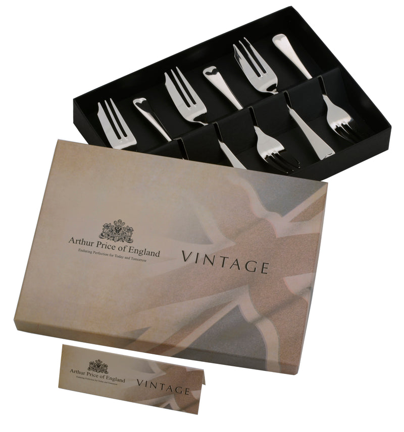 Vintage 6 English Cake Forks